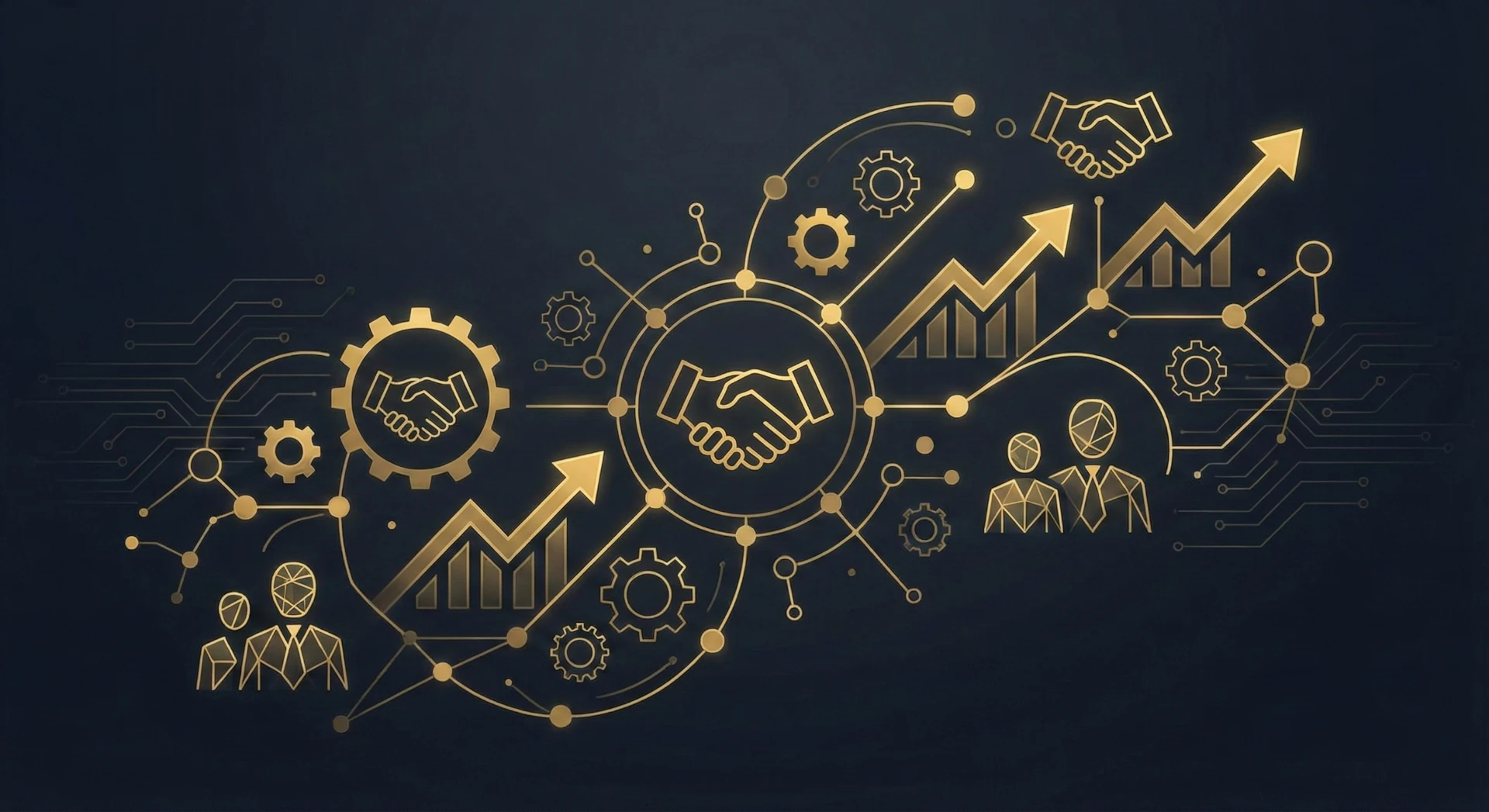 Abstrakcyjna wizualizacja firmy creationX i zespołu ekspertów