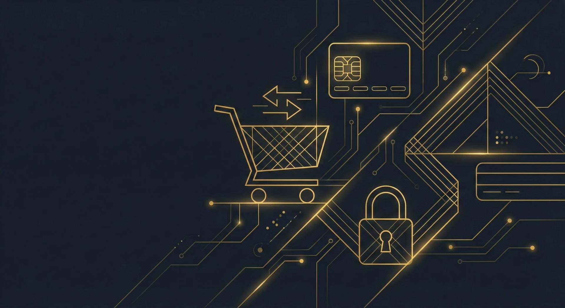 Abstrakcyjna wizualizacja e-commerce i sprzedaży online